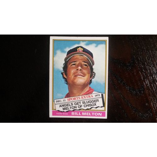1976 Topps Traded Card # 309T Bill Melton VG-Ex (4) California Angels