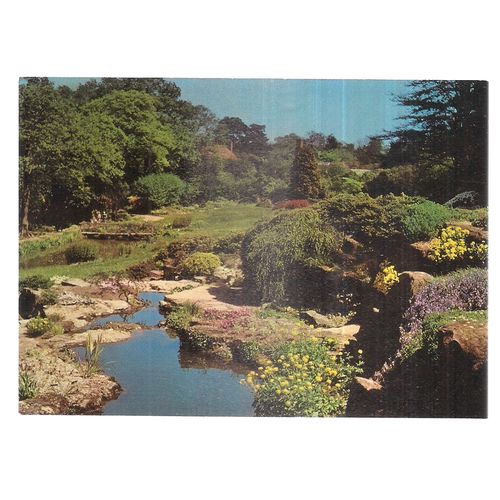 THE ROCK GARDEN, R.H.S. GARDENS, WISLEY unused postcard 1972 =