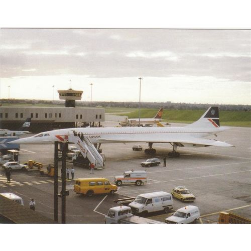 British Airways Concorde Civil Aircraft Postcard (A22702)