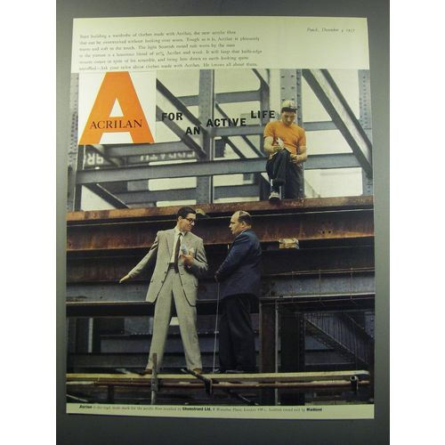 1957 Chemstrand Acrilan Acrylic Fibre Advertisement