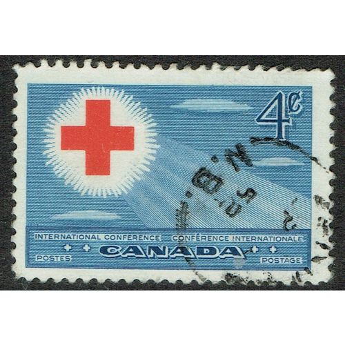 Canada 1952 International Red Cross Conference 4c Scarlet and Blue SG442 FU