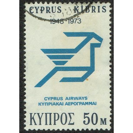 Cyprus 1973 Anniversaries and Events 50m Blue and Indigo SG414 FU