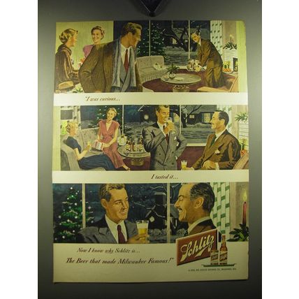 1949 Schlitz Beer Advertisement - I was curious