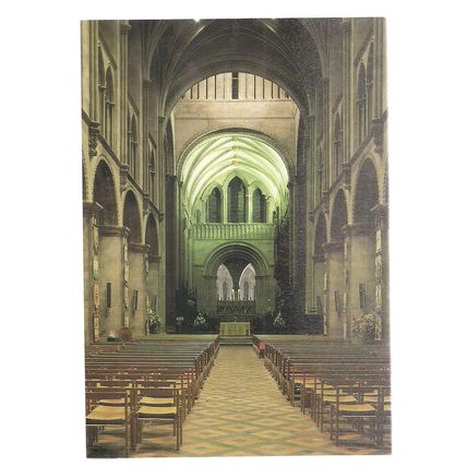 THE NAVE, HEREFORD CATHEDRAL, unused postcard =