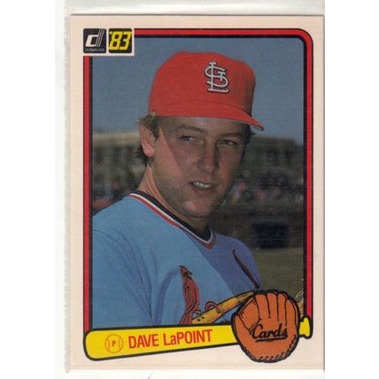 1983 Donruss baseball card 544 Dave LaPoint