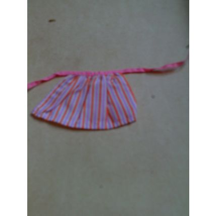 Barbie Doll striped apron vintage 90s