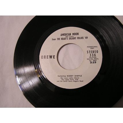 Bobby Dimple Promo 45-AMERICAN MOON STEREO/MONO