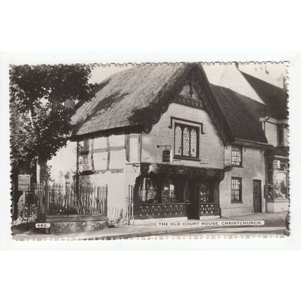 The Old Court House Christchurch Postcard RP Dorset