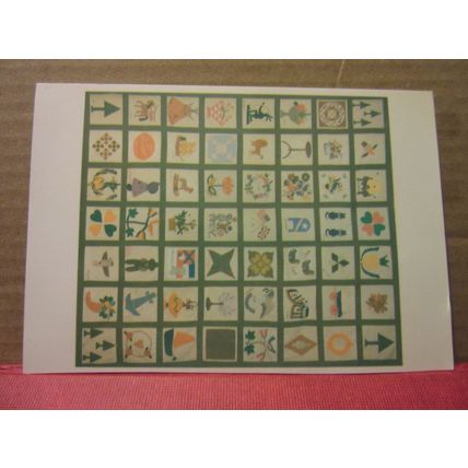 friend quilt, AMERICAN MUSEUM, CLAVERTON MANOR, BATH. SOMERSET unused postcard #