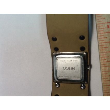 Modern~Ladies By Hugo Watch~Brown Band~ Stainless Steel~