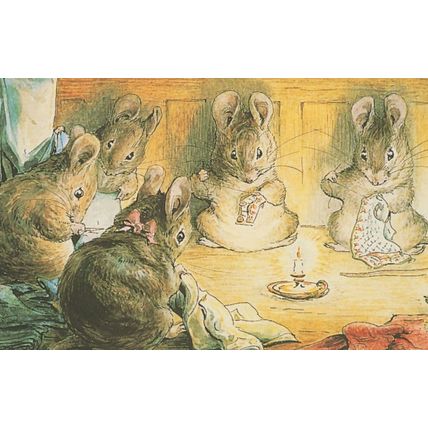 Mice Sewing Beatrix Potter The Tailor Of Gloucester Postcard