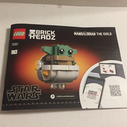 Star Wars Lego The Child Baby Yoda Brick Headz Unopened Loose Set