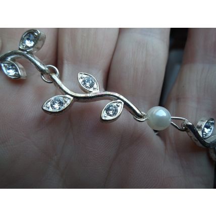 Gorgeous Dainty Silvertone Bracelet