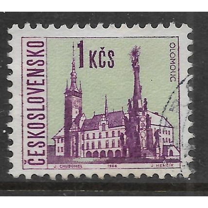 CZECH REPUBLIC 1965 CZECH TOWNS 1K OLO MOUC SG 1532 FINE USED#2