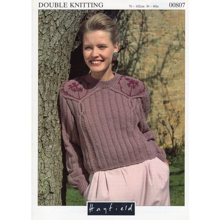 Hayfield 00807 DK Lady's sweater Knitting pattern
