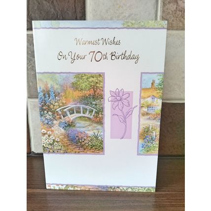 70th birthday card - Warmest Wishes On Your 70th Birthday
