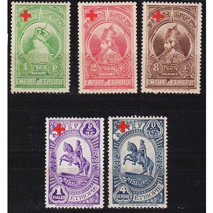 ÄTHIOPIEN ETHIOPIA [1936] MiNr 0191-95 ( */mh ) Rotes Kreuz
