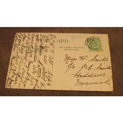 1908 fr Wrench postcard - Heacham Green scene - Nr Hunstanton, Norfolk
