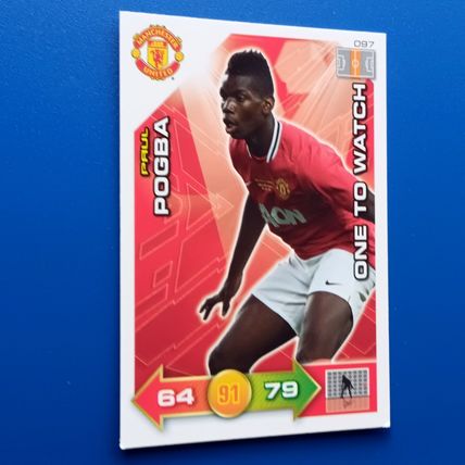 PAUL POGBA ROOKIE Panini Adrenalyn XL 2011/12 Manchester United NO 97