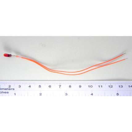 Ampoule - ambre 12 volts - 65 ma 3 mm type grain de blé - lot de 5 Ampoule