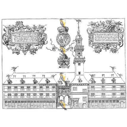 Royal Exchange, Cornhill, London, Book Illustration 1891, MODERN REPRODUCTION