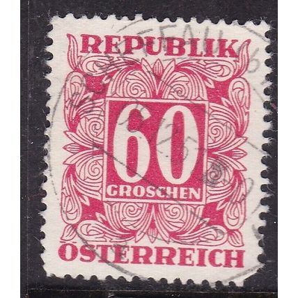Austria POSTMARK SCHEFFAU 1951 Postage Due 60g VGC
