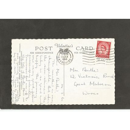 Postcard Ayrshire Largs Boating Beach