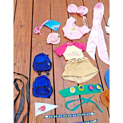 Lot of 33 Pcs Build A Bear Clothes & Accessories Boy & Girl Camp Scout Hiking