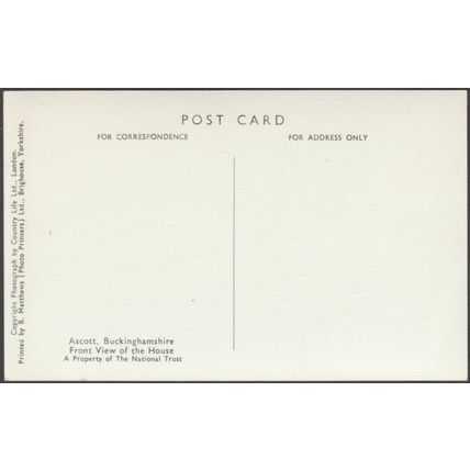 Ascott, Buckinghamshire, c.1960s - National Trust RP Postcard