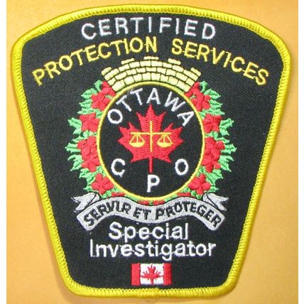 Ottawa Police, Ontario, Canada. 4.5"X4.5". PP68.