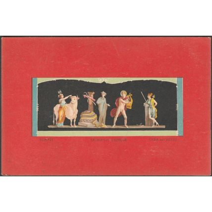 Sacrificio d'Apollo, Casa dei Vettii, Pompei, c.1905 - Cartolina