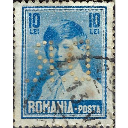 ROMANIA, King Michael I, blue 1930, 10Lei