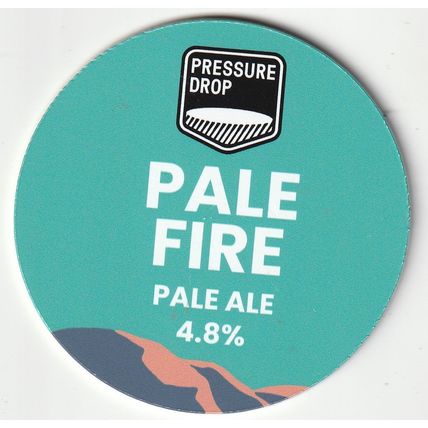 USED KEG CLIP FRONT - PRESSURE DROP BREWERY - PALE FIRE PALE ALE