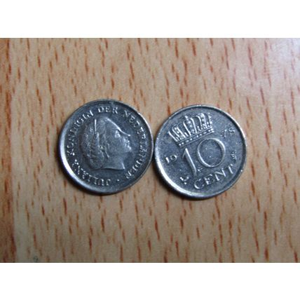 Netherlands 1978 10 Cents Coin