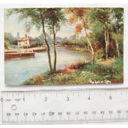 1908 postcard The Lock at Iffley