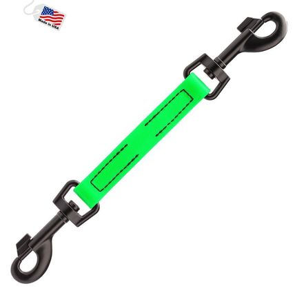 Dog Pet Prong Collar Safety Backup Clip W 3/4" x L 10.5" Tropical Green
