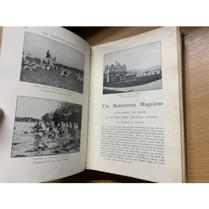 JAN TO JUNE 1909 THE BADMINTON MAGAZINE SPORTS BOUND VOL 28 BOOK (P12) AA