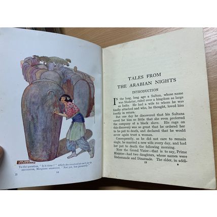 c1920 "TALES FROM THE ARABIAN NIGHTS" AE JACKSON ART FICTION ANTIQUE BOOK (P4)