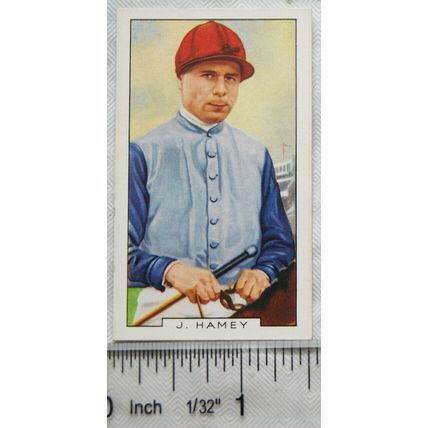 1936 Gallaher Famous Jockeys No. 3 J. Hamey