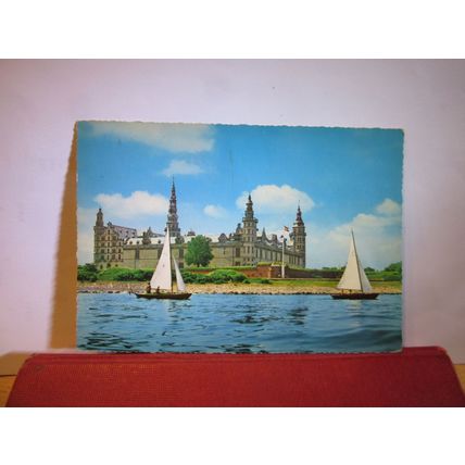 KRONBORG CASTLE, HELSINGOR, DENMARK used vintage postcard. 1967 pm =