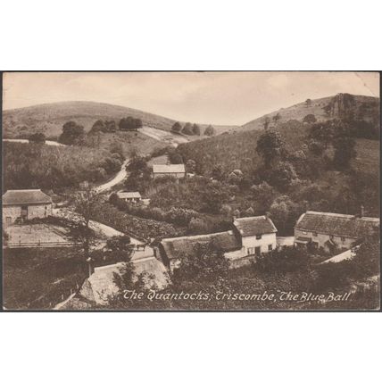 The Blue Ball, Triscombe, The Quantocks, Somerset, 1925 - Frith's Postcard