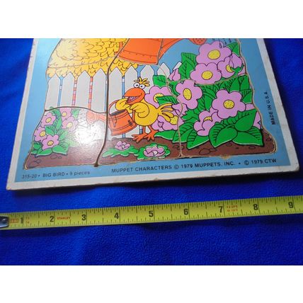 Cute 1979 Sesame Street BIG BIRD Wood Frame Tray Puzzle!! $7.00 obo!! This cute