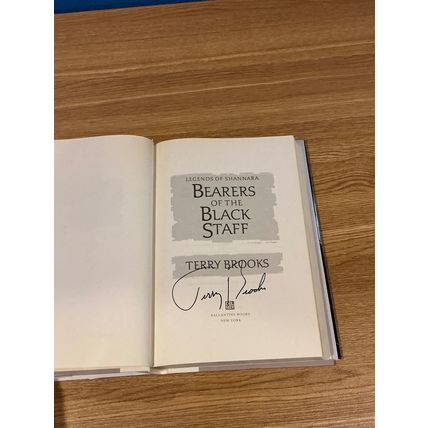 Bearers of the Black Staff by Terry Brooks (2010, Signed, Hardcover)