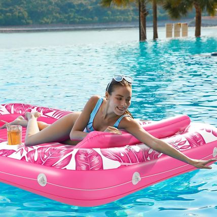 Jasonwell Inflatable Tanning Pool Lounger Float 4 in 1 Sun Tan Tub Sunbathing Po