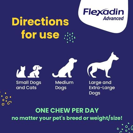 Vetoquinol Flexadin Advanced Dog Hip and Joint Supplement with Undenatured Colla