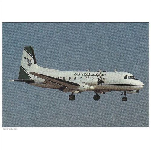 Air Atlantique Hawker Siddeley 748 105 Aircraft Postcard (A14238)