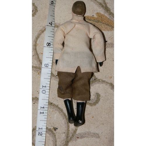 1:12 1/12 Male figure in beige/brown Outfit Dolls House Dollhouse free UK P&P