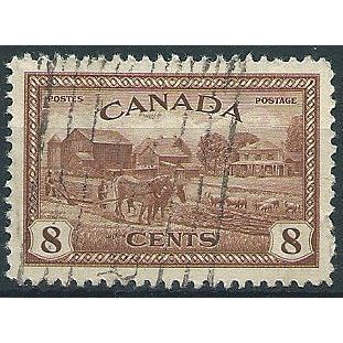 Canada 1946 SG401 8c Brown Good Used ....