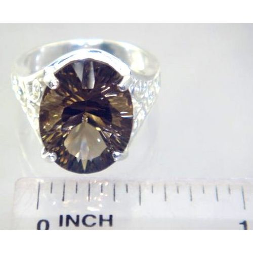 Smoky Quartz, 925 Sterling Silver Ladies Ring, SR049