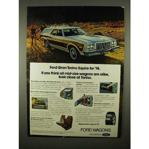 1974 Ford Gran Torino Squire Station Wagon Ad